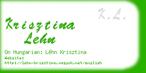 krisztina lehn business card